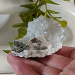 Gyrolite and Apophyllite on Prehnite Crystal | 97 gr | Mumbai, India 5