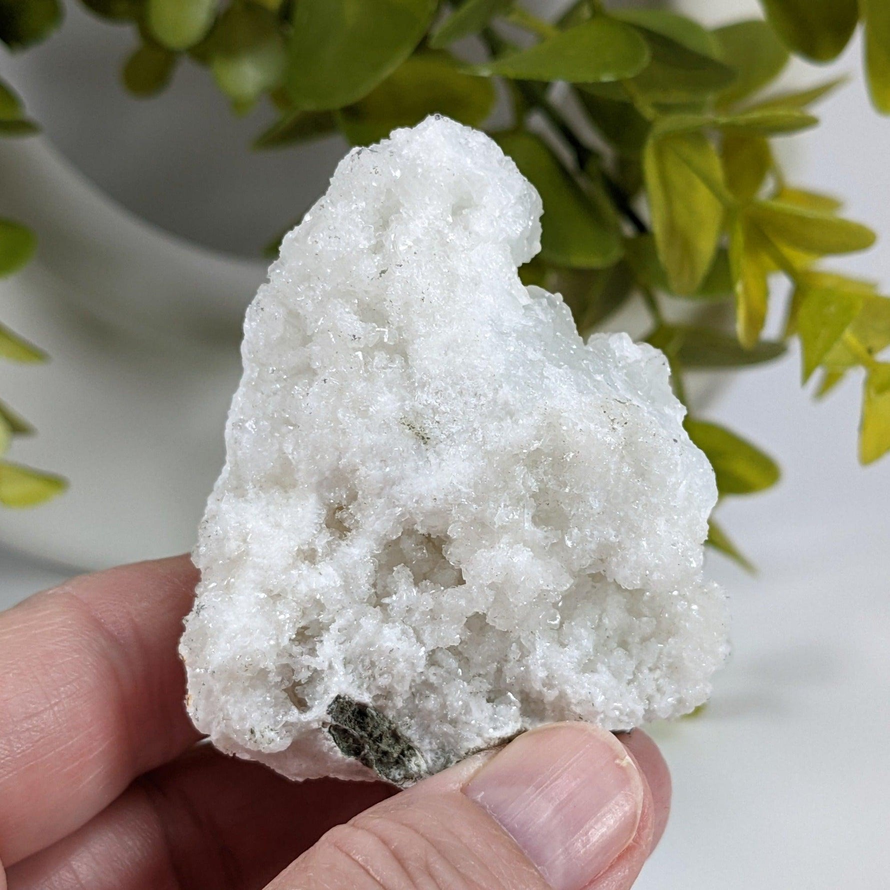  Gyrolite on Prehnite Crystal | 102 gr | Mumbai, India 4