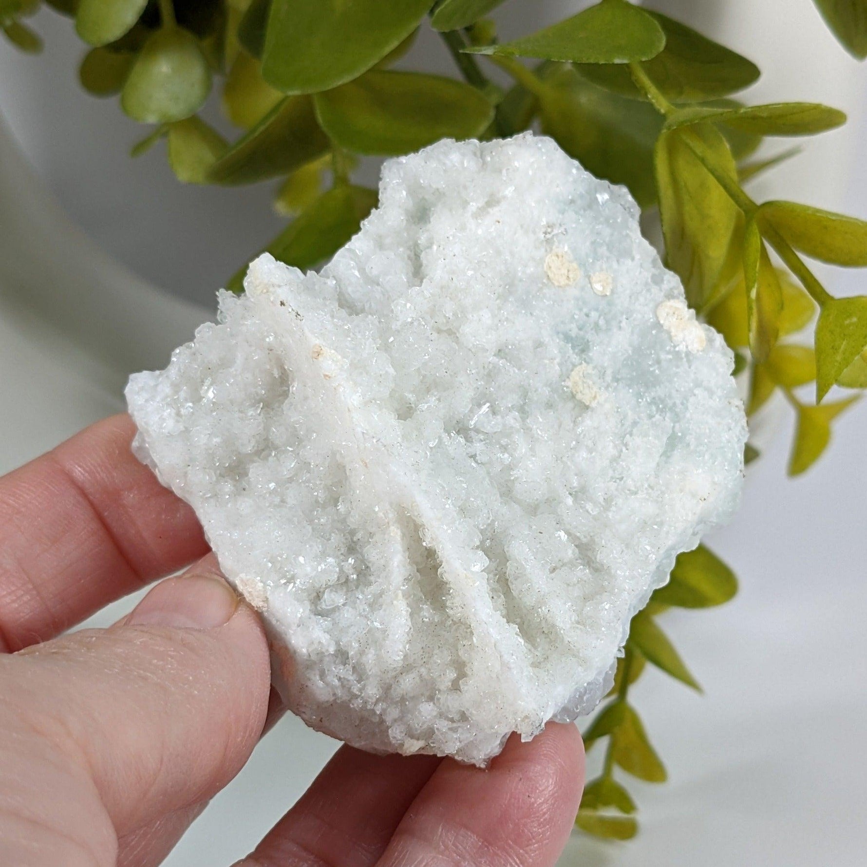  Gyrolite on Prehnite Crystal Cluster | 84 grams | Mumbai, India | SO24 1