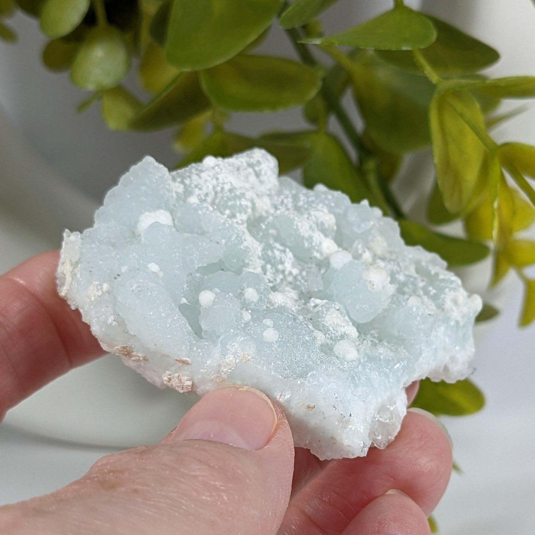  Gyrolite on Prehnite Crystal Cluster | 84 grams | Mumbai, India | SO24 4