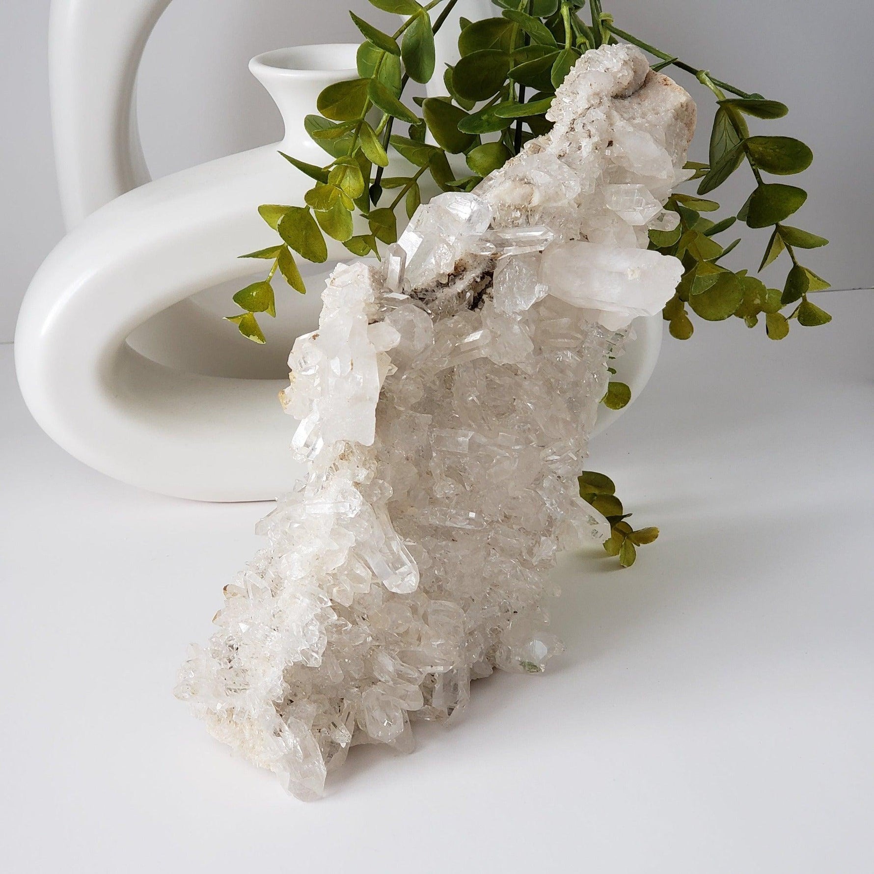  Himalayan Quartz Cluster | Multiple Clear Terminated Quartz Points | 2.4 KG | AAA Mineral 7