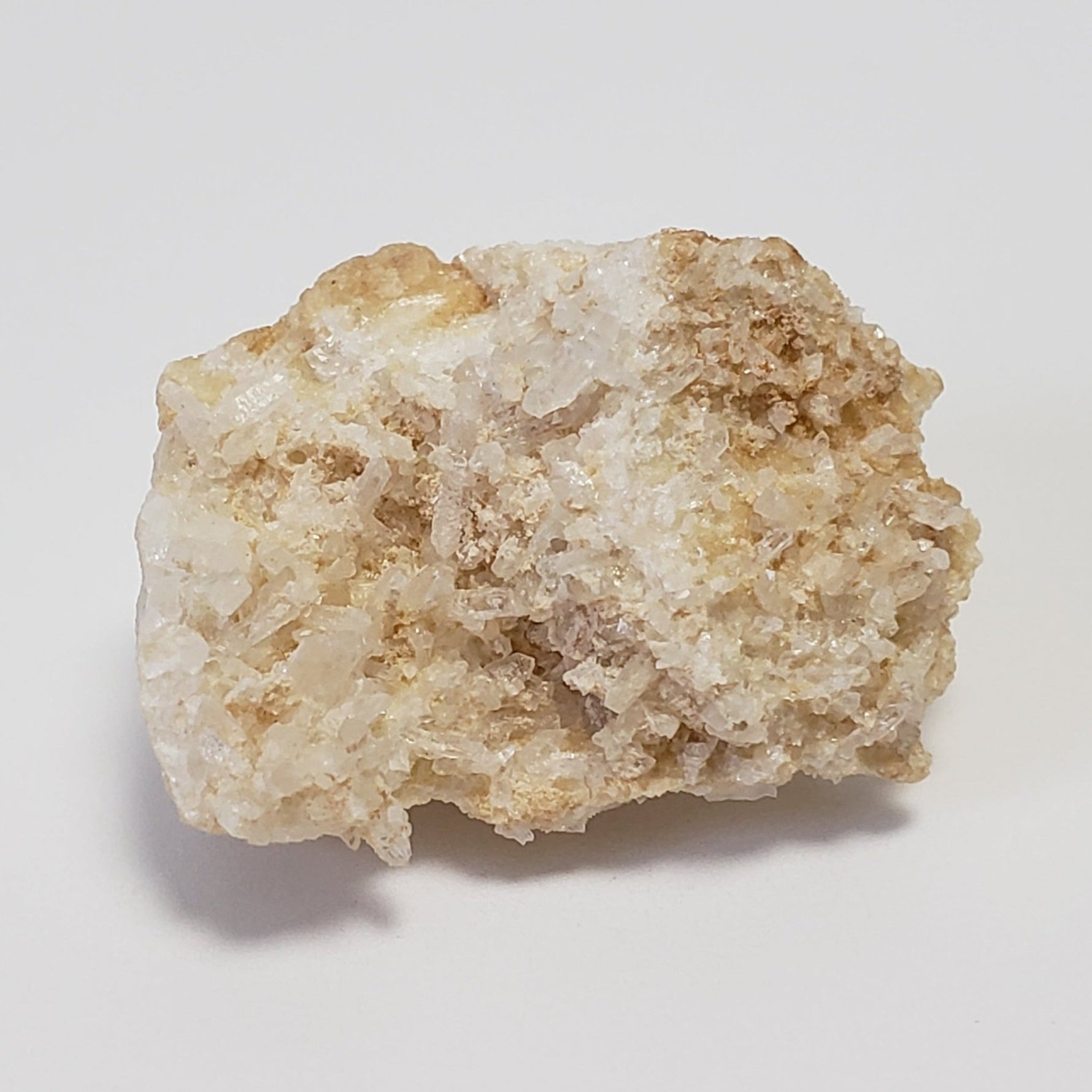  Hydroxylherderite on Quartz Points | Perky Box Thumbnail Specimen | Bennett Quarry, Buckfield Maine, USA 2