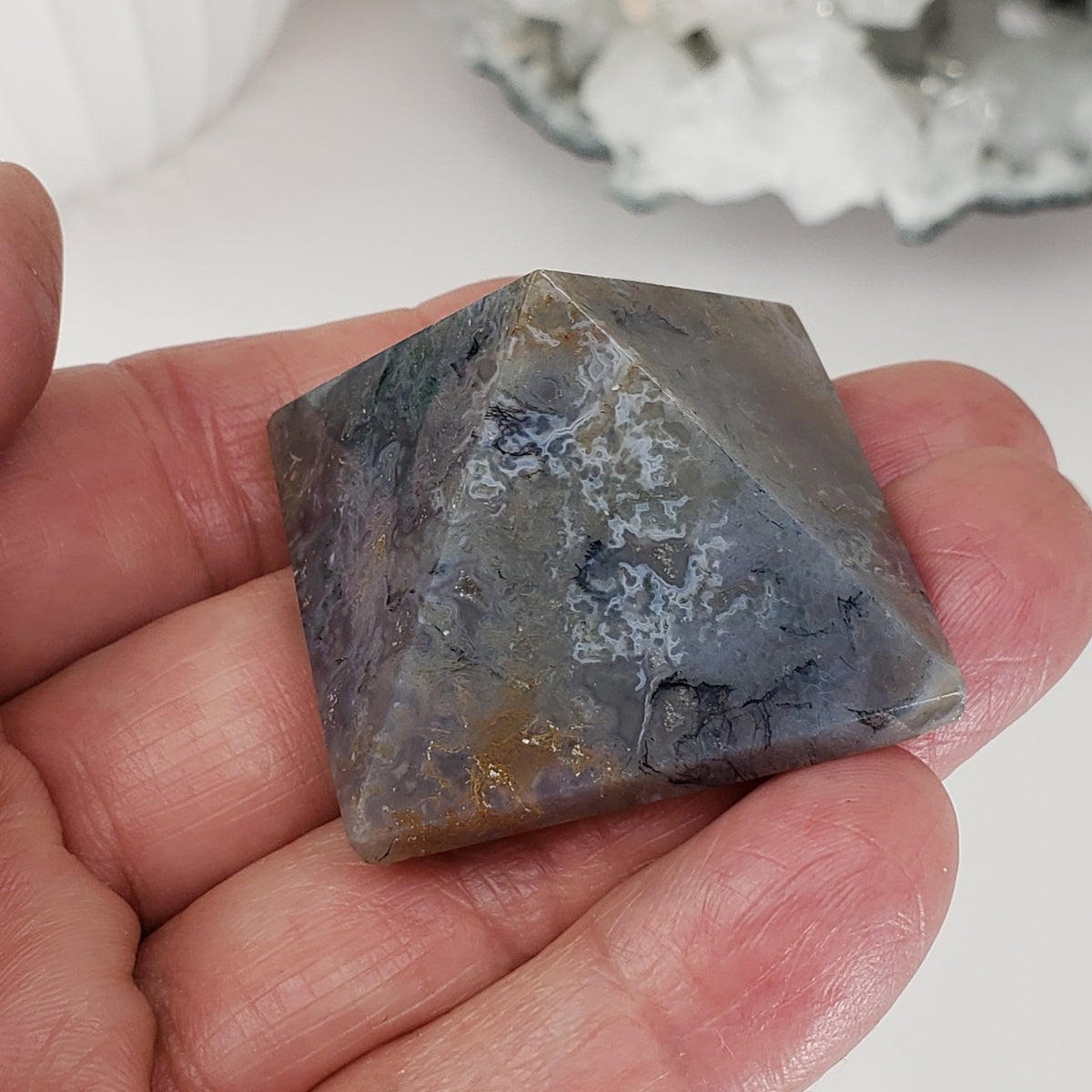  Jasper Five Point Pyramid | Fancy Multi-Color 3