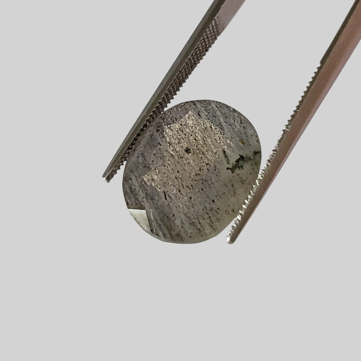  Labradorite | Faceted Oval Cut | Natural Gray Rainbow | 14x12mm 7.3ct | Africa 2