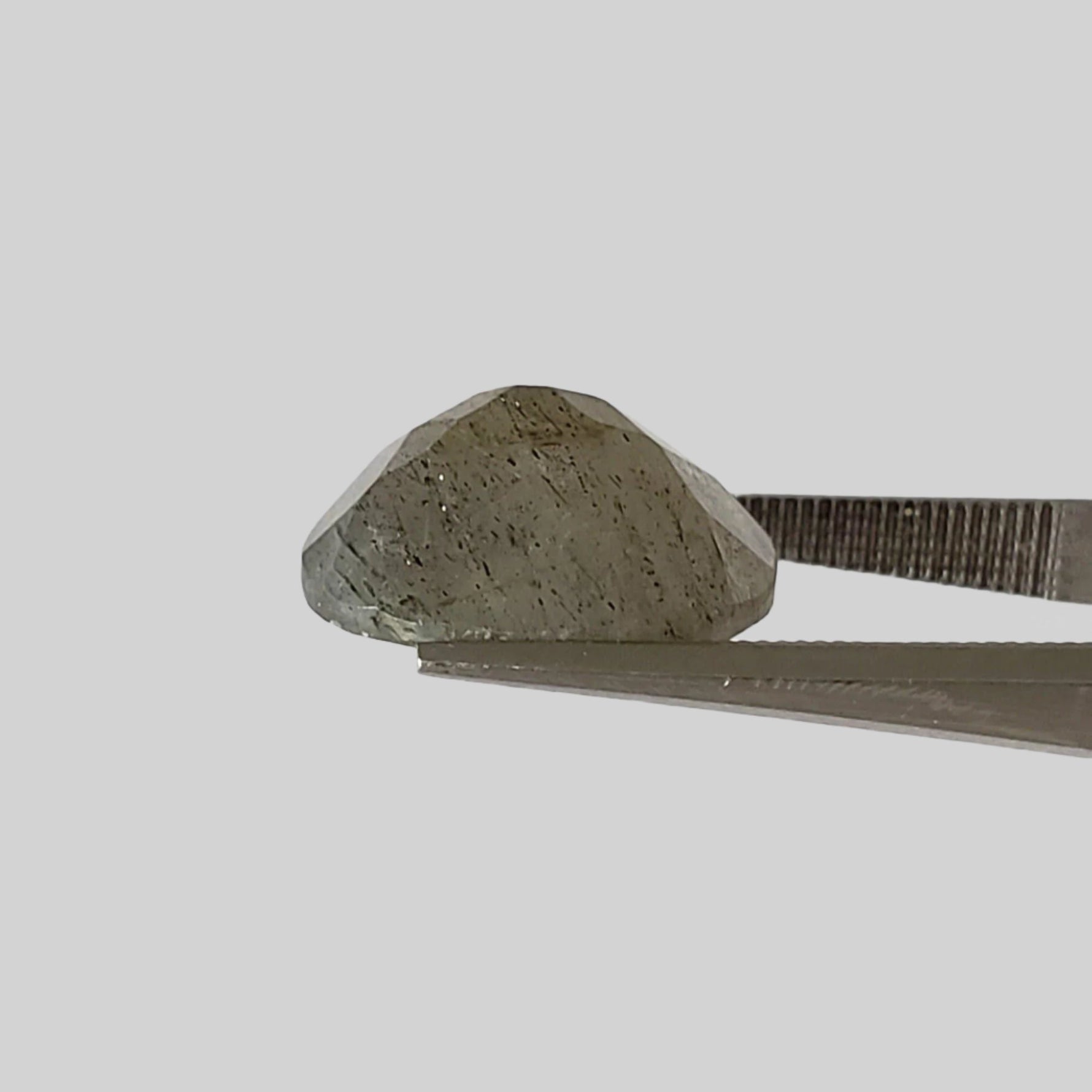  Labradorite | Faceted Oval Cut | Natural Gray Rainbow | 14x12mm 7.3ct | Africa 3