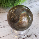  Labradorite Sphere | Natural Gray Rainbow | 49 mm, 1.9 in | Madagascar | SO24 3