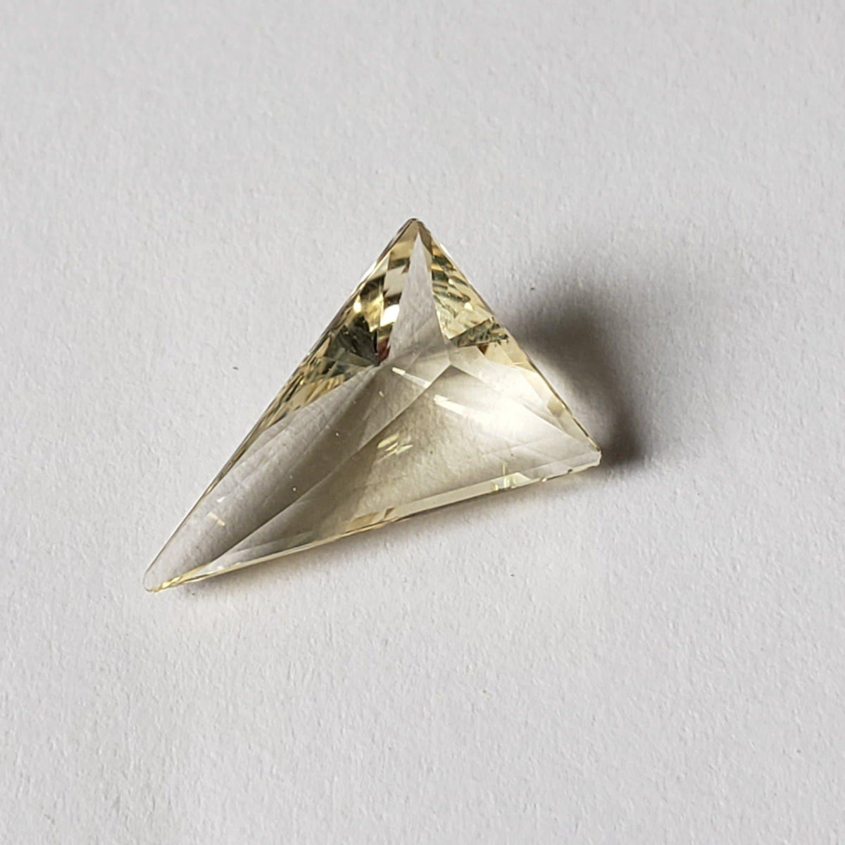  Labradorite | Triangle Millennium Cut | Canary Yellow | 14.5x10.3mm 2.88ct 4