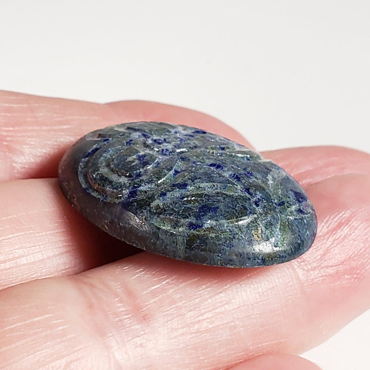 Lapis Lazuli | Carved Cabochon | Blue | 36x26mm 56.06ct | Afghanistan 3