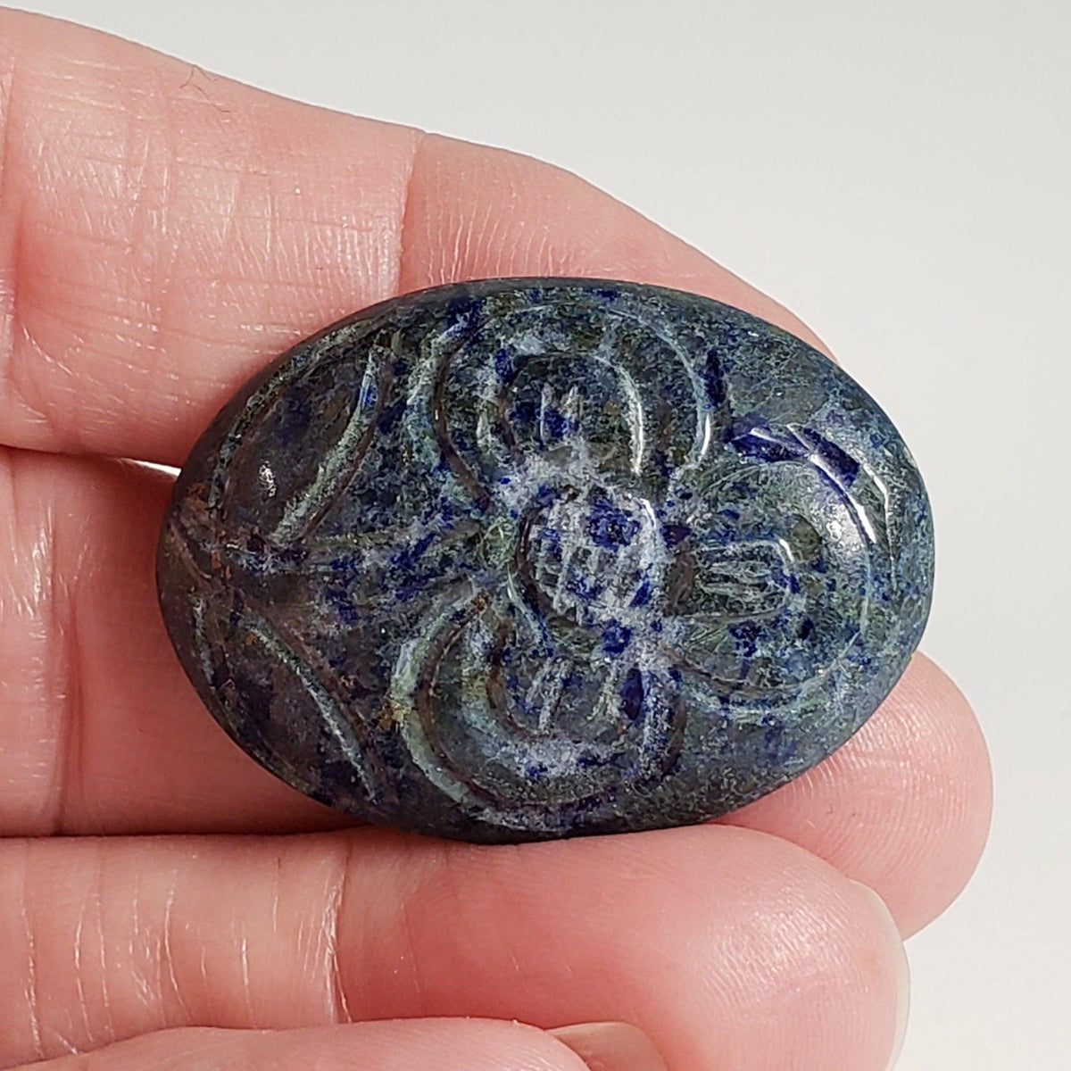  Lapis Lazuli | Carved Cabochon | Blue | 36x26mm 56.06ct | Afghanistan 5