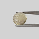  Lemon Citrine | Geometric Carved Round Cabochon | 15mm 12.9ct 3