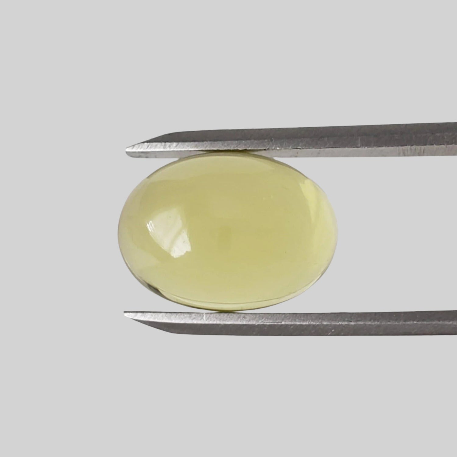  Lemon Citrine | Oval Cabochon | Lemon Green | 14x10mm 6.52ct 