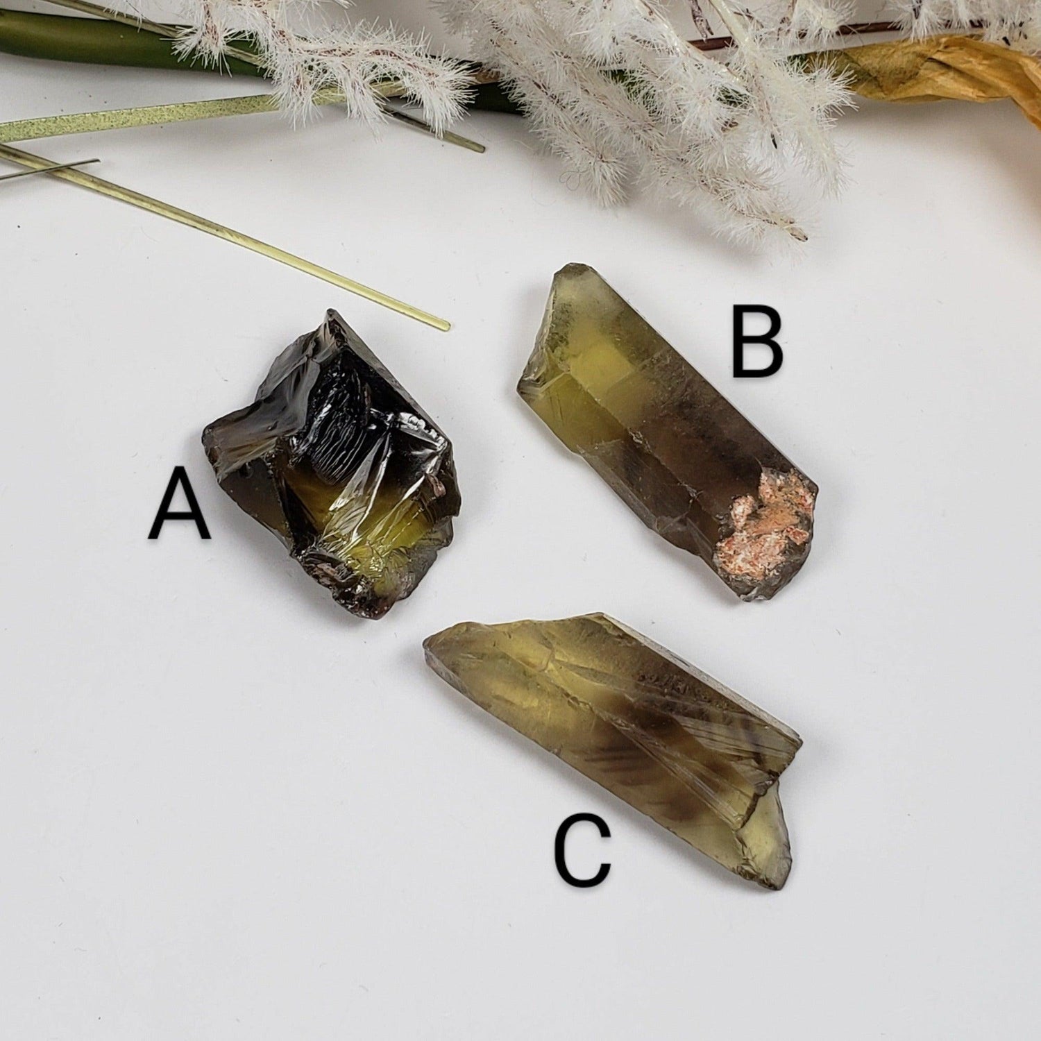  Lemon Phantom Quartz  | 27-34mm | Ghost Quartz Crystal | Brazil 