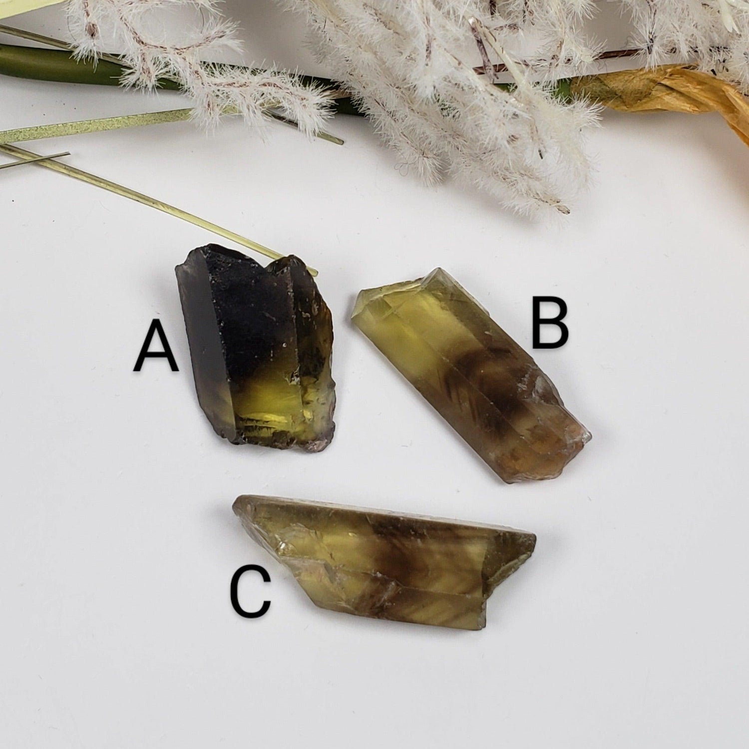  Lemon Phantom Quartz  | 27-34mm | Ghost Quartz Crystal | Brazil 1