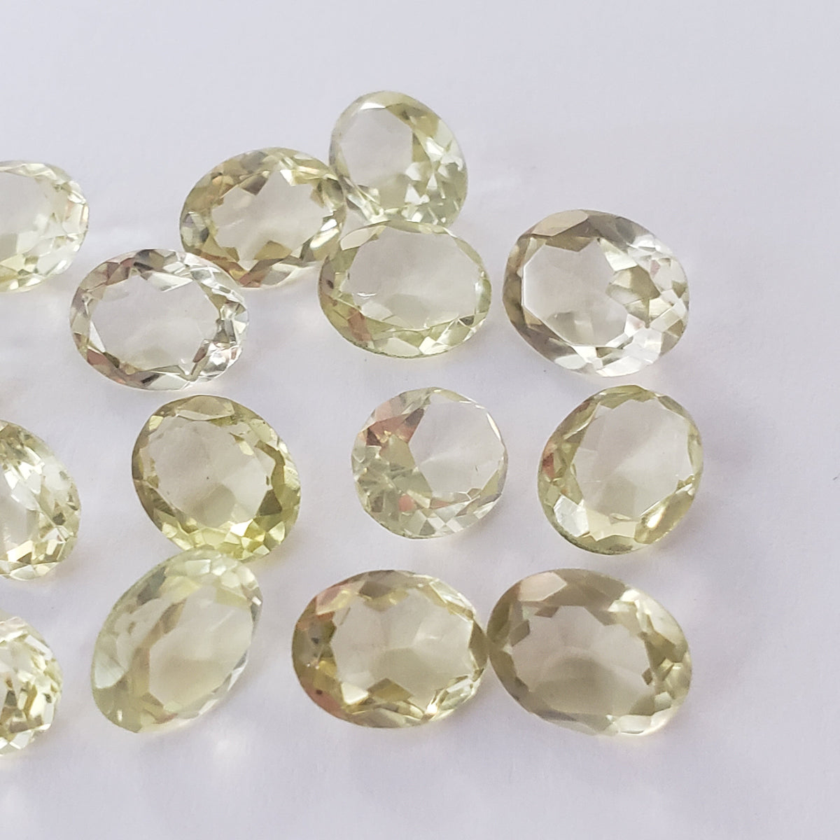  Lemon Quartz | 5 Piece Gemstone Lot | Oval Cut | Mixed Size | 8.8ct | Brazil 6