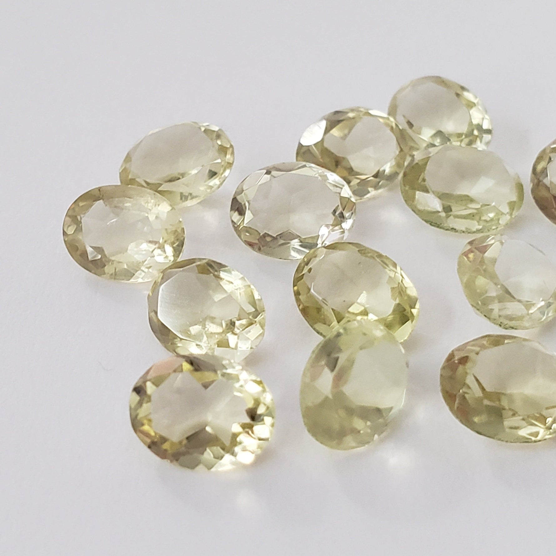  Lemon Quartz | 5 Piece Gemstone Lot | Oval Cut | Mixed Size | 8.8ct | Brazil 7