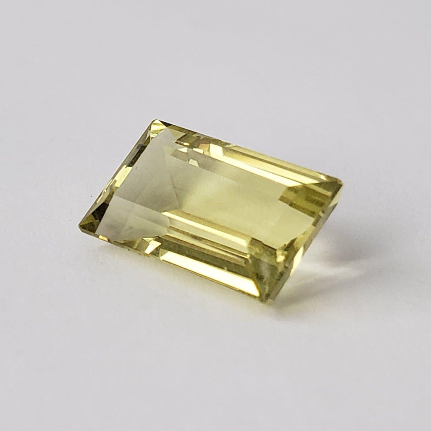  Lemon Quartz | Baguette Cut | 17x10.5mm 10.32ct 1