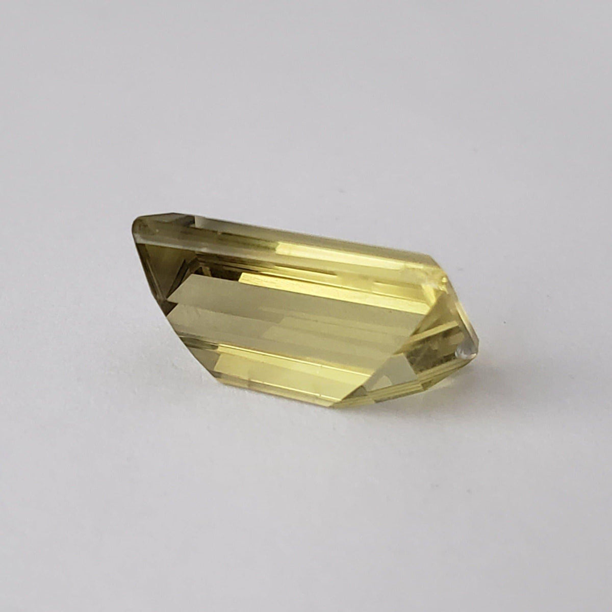  Lemon Quartz | Baguette Cut | Greenish Yellow | 15.5x9.5mm 8.55ct 4