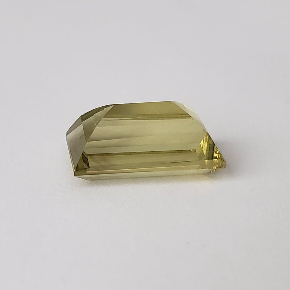  Lemon Quartz | Baguette Cut | Greenish Yellow | 15.5x9.5mm 8.55ct 5