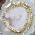  Lemon Quartz Gemstone Beads | 38 cm, 15 inch Strand | Coin Shape | Golden Yellow 