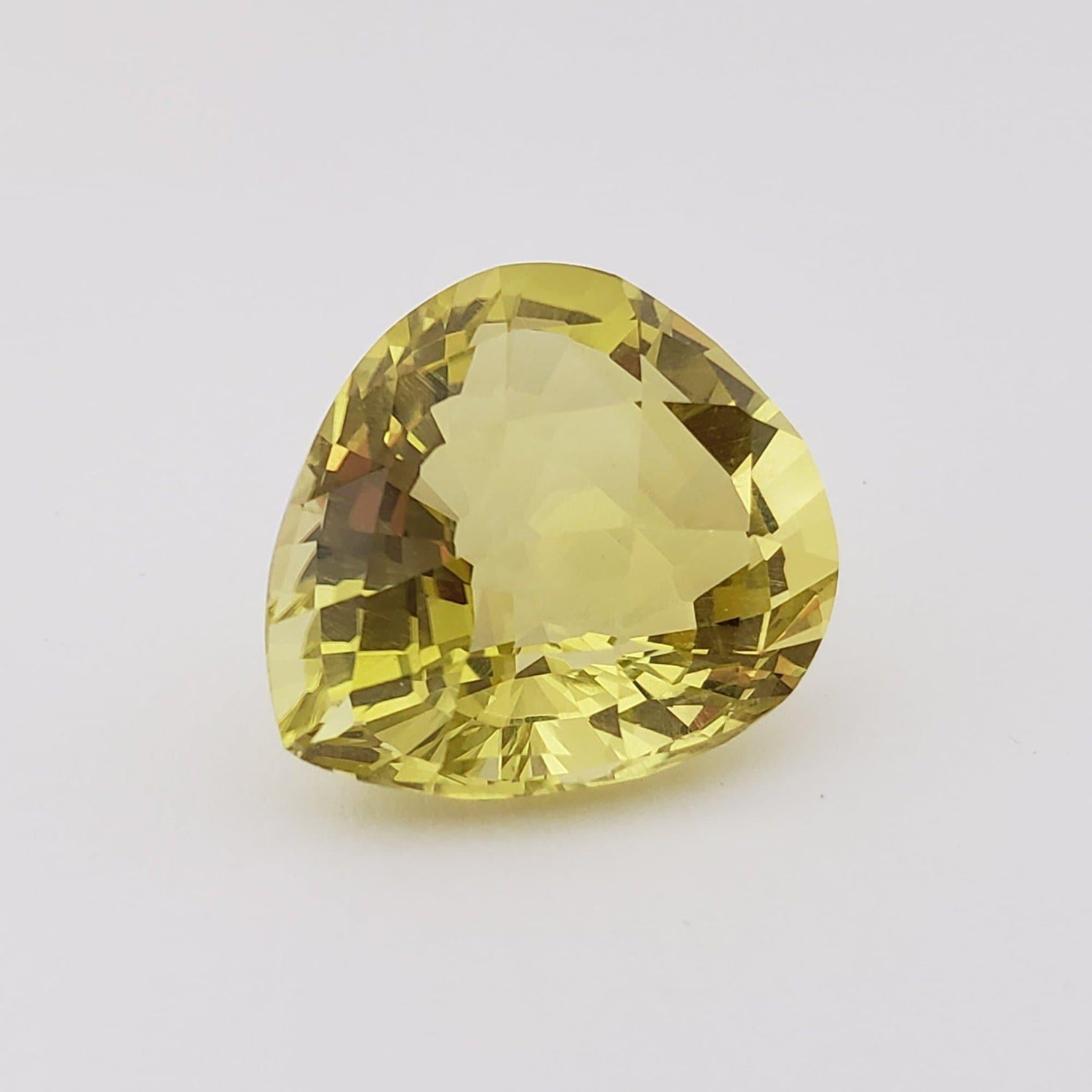  Lemon Quartz | Pear Shape Cut | Unheated Natural | Yellow | 22.3x20mm 31.30ct 