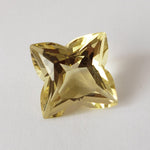  Lemon Quartz | Unheated Quartz | Concave Cut | Yellow | 17x17mm 21.7ct | Brazil 