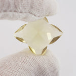  Lemon Quartz | Unheated Quartz | Concave Cut | Yellow | 17x17mm 21.7ct | Brazil 6
