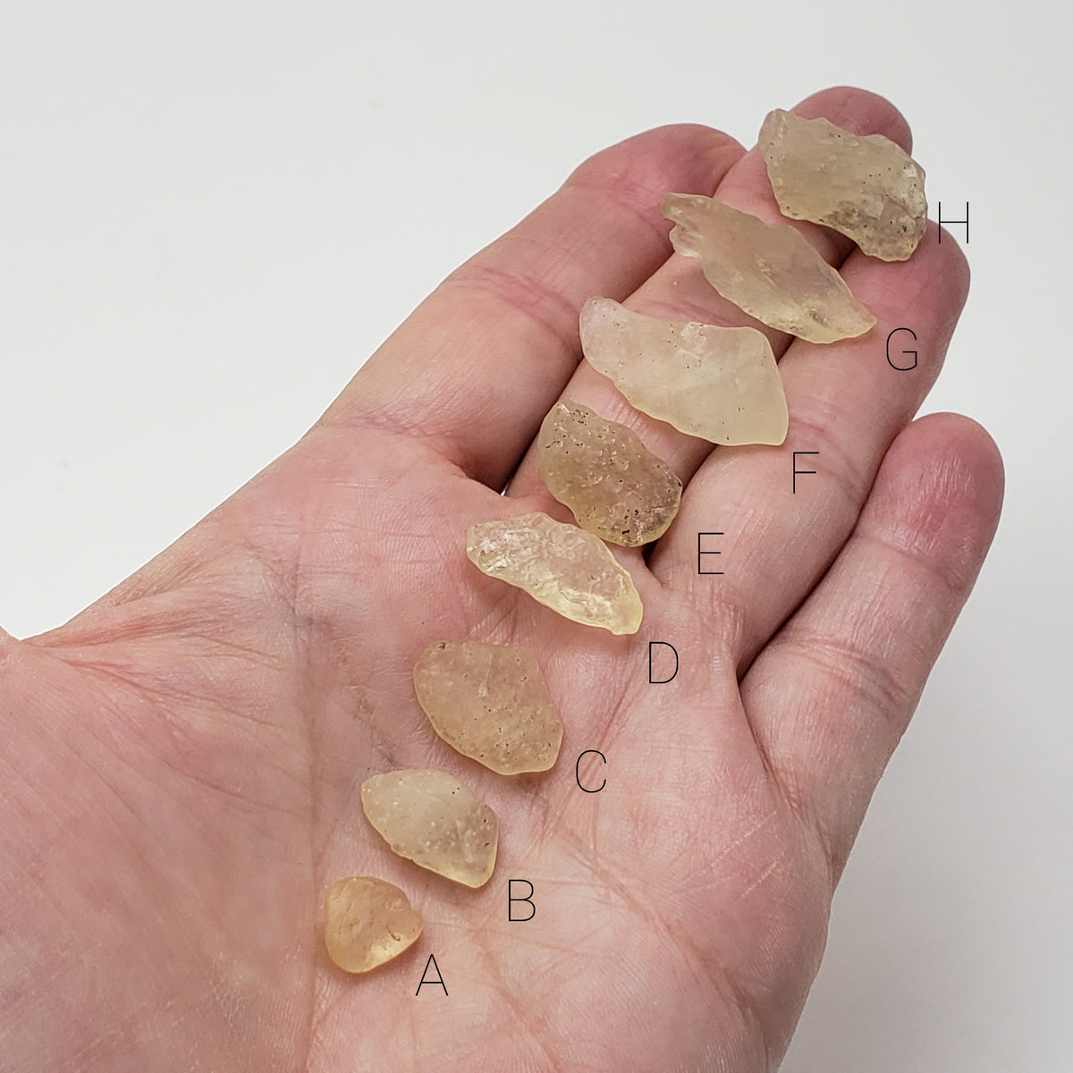  Libyan Desert Glass | Natural Impact Glass | 0.6 - 2.7 Grams | Authentic Impactite | SO24 1