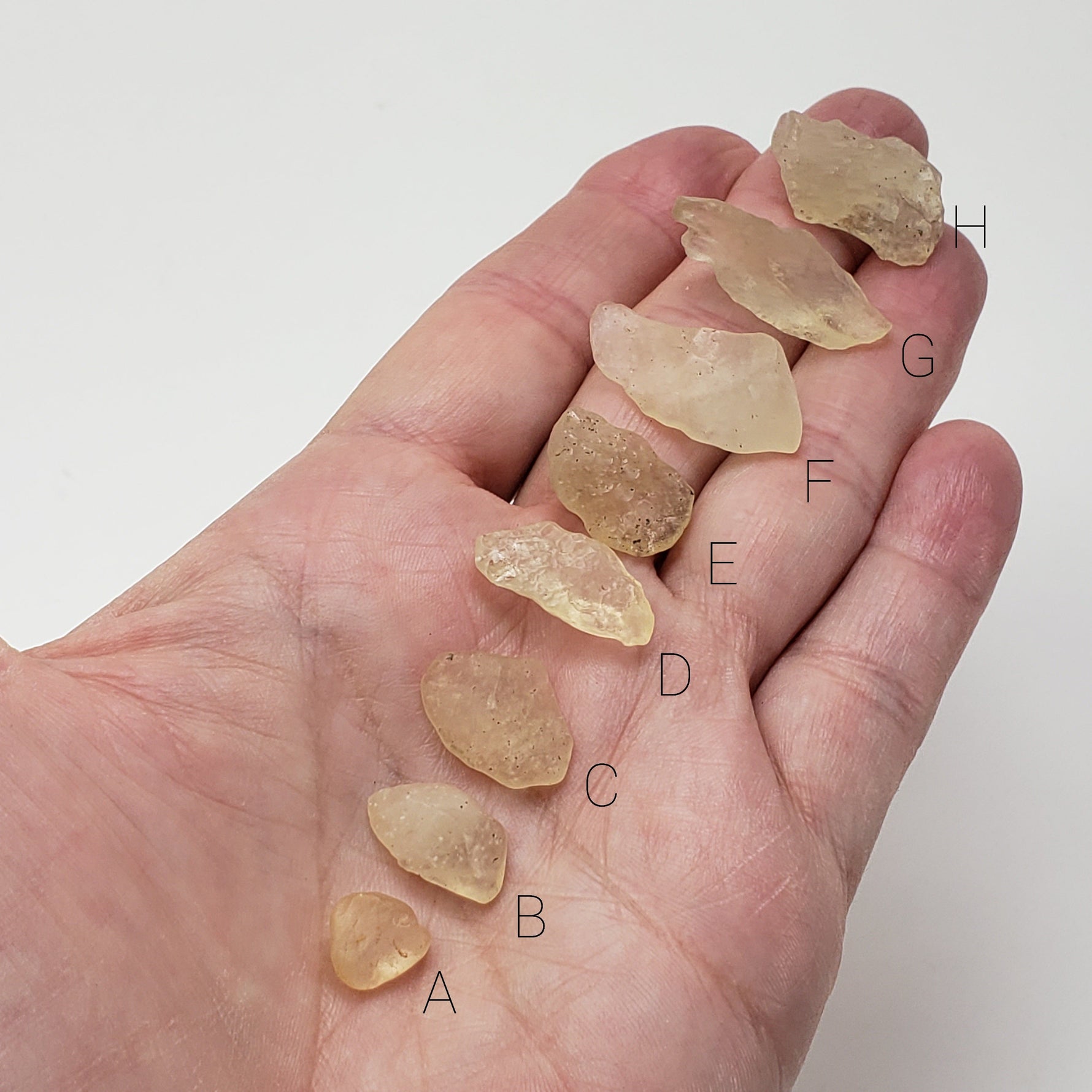  Libyan Desert Glass | Natural Impact Glass | 0.6 - 2.7 Grams | Authentic Impactite | SO24 1