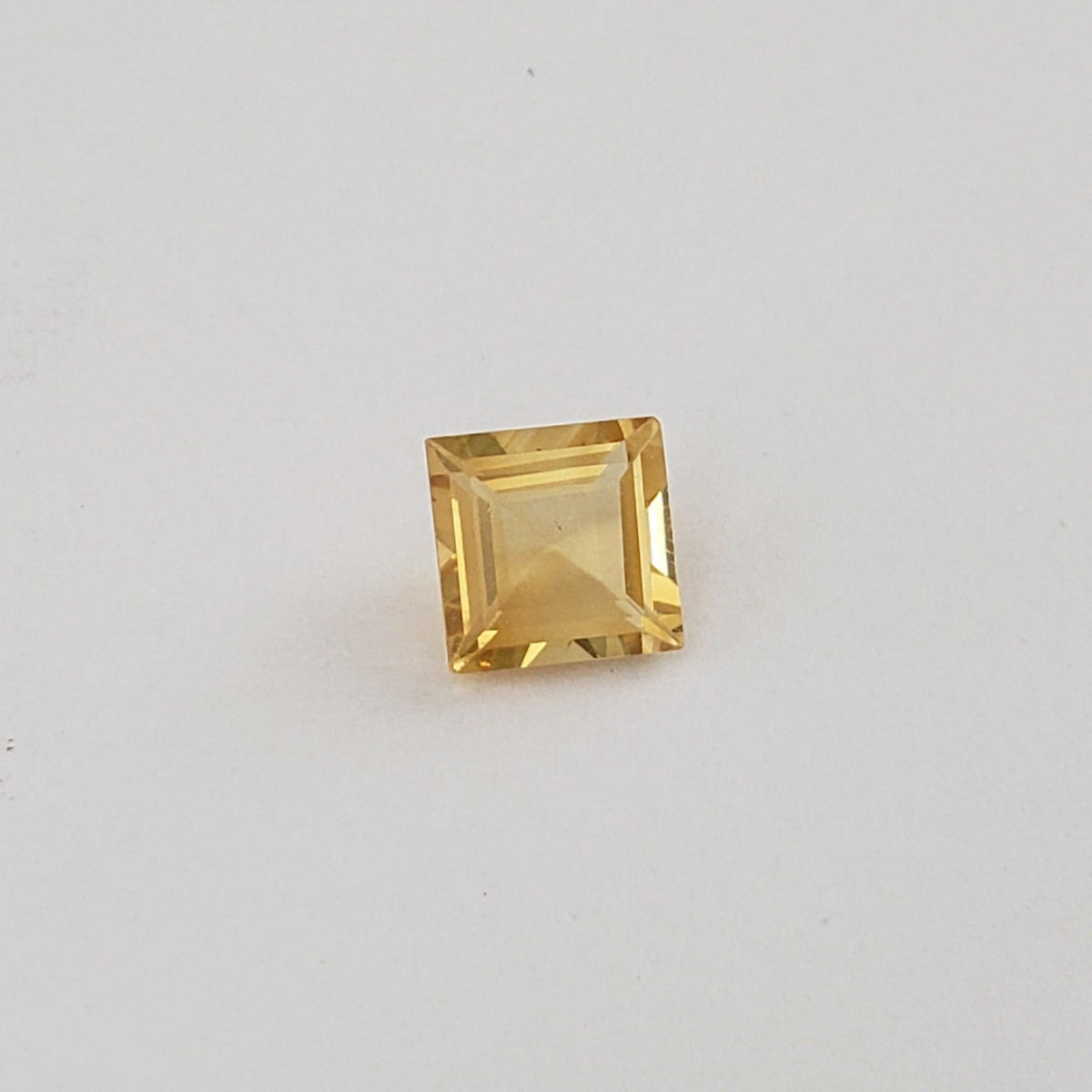  Madeira Citrine | Square Cut | Golden Yellow |  8mm 2.1ct 