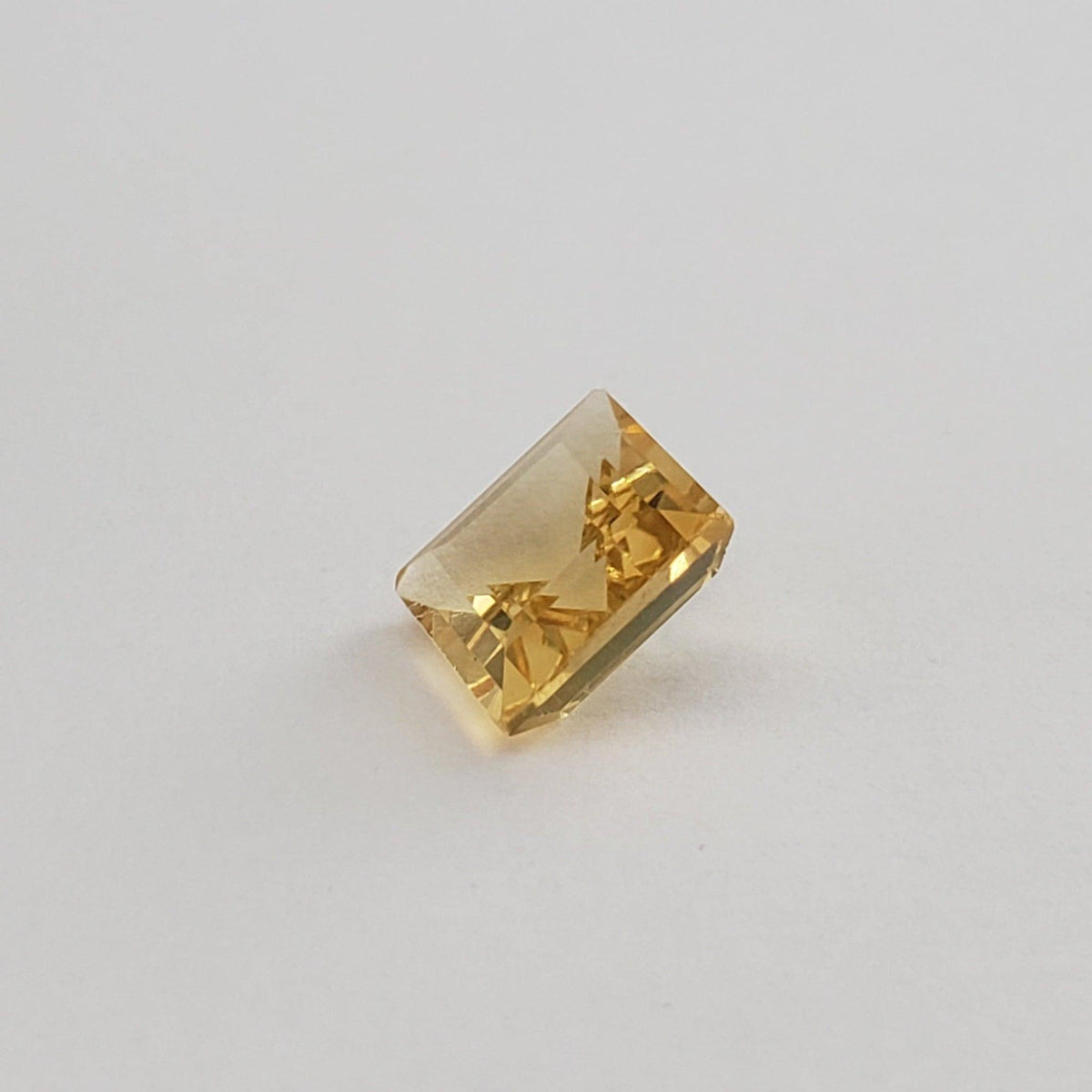  Madeira Citrine | Square Cut | Golden Yellow |  8mm 2.1ct 2