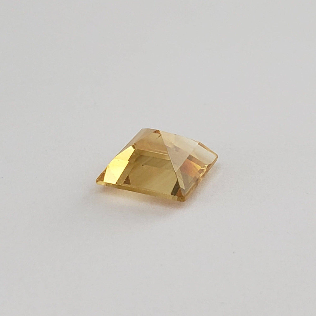  Madeira Citrine | Square Cut | Golden Yellow |  8mm 2.1ct 5