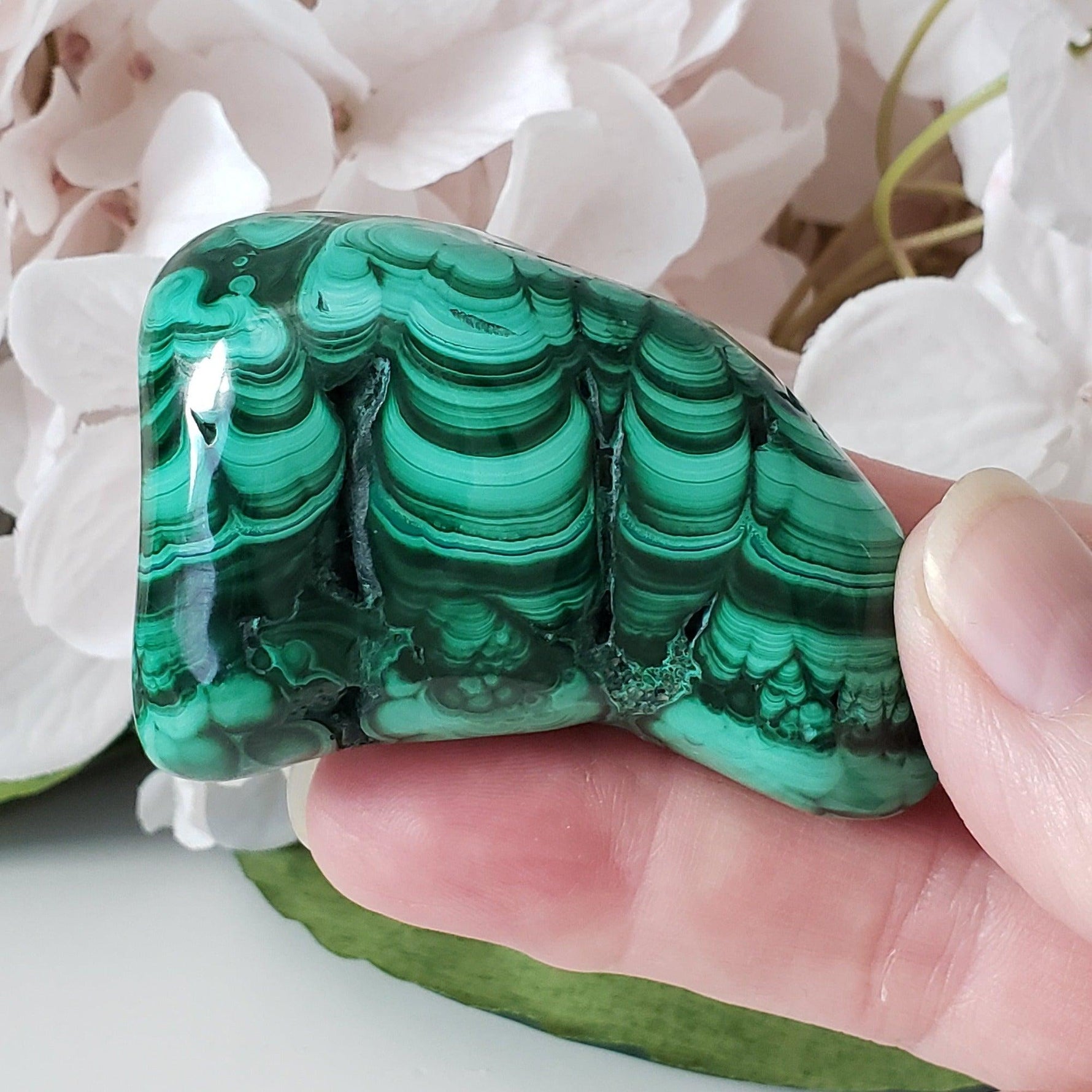  Malachite | Polished Ornamental Stone | 161 Grams | Shaba Copper Belt, Congo | SO24 1
