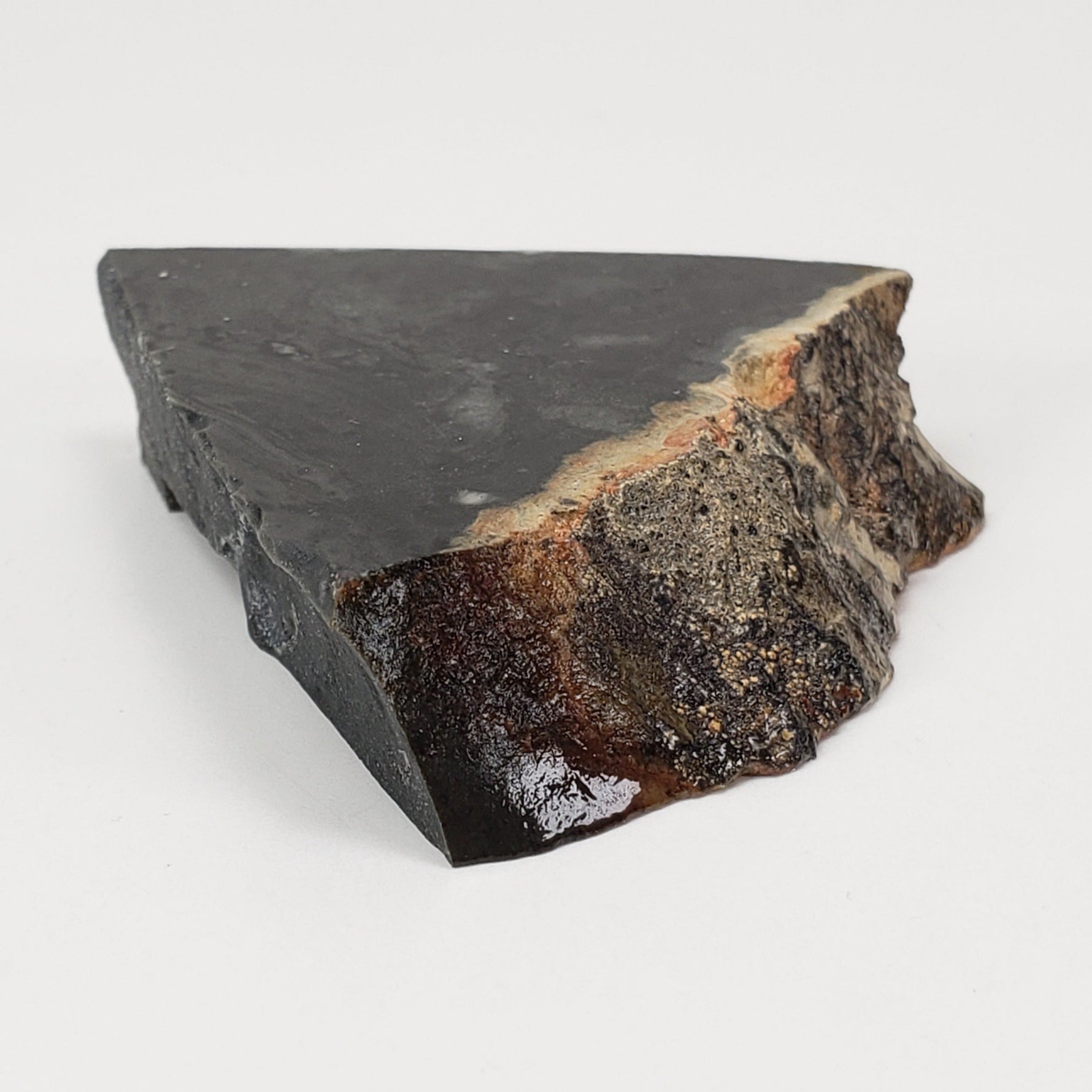  Melt Glass Part-Slice | 28.35 Grams | Impactite | Sudbury Structure, Canada | SO24 5