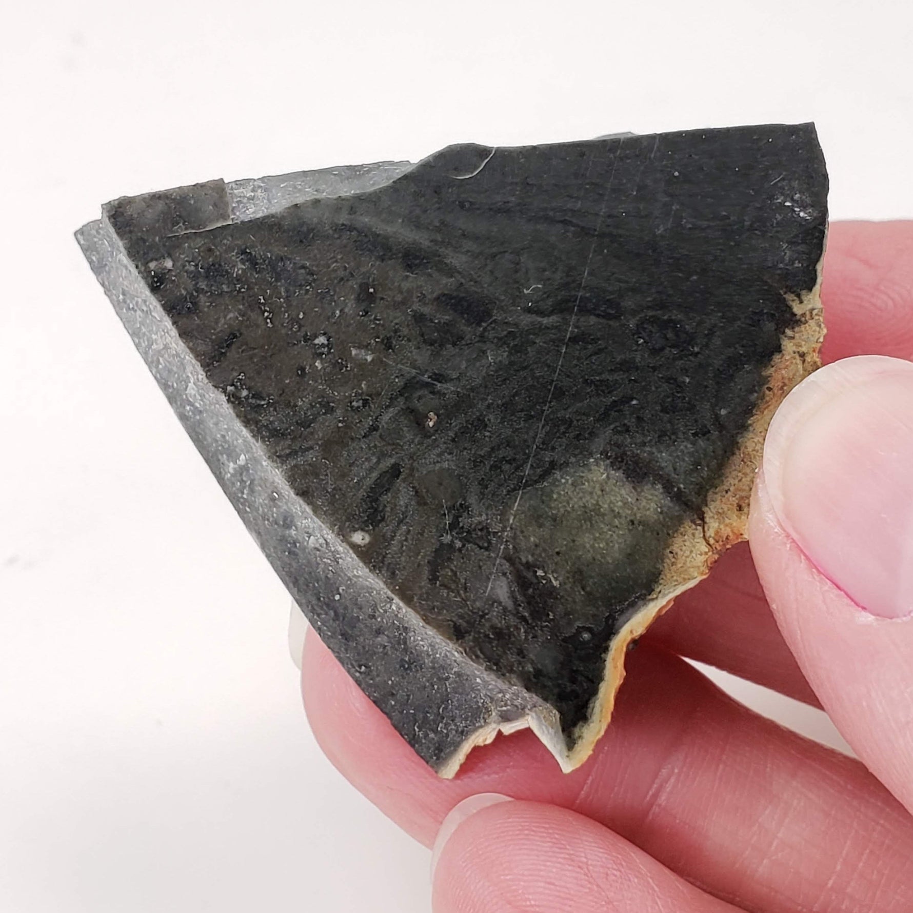  Melt Glass Part-Slice | 28.35 Grams | Impactite | Sudbury Structure, Canada | SO24 8