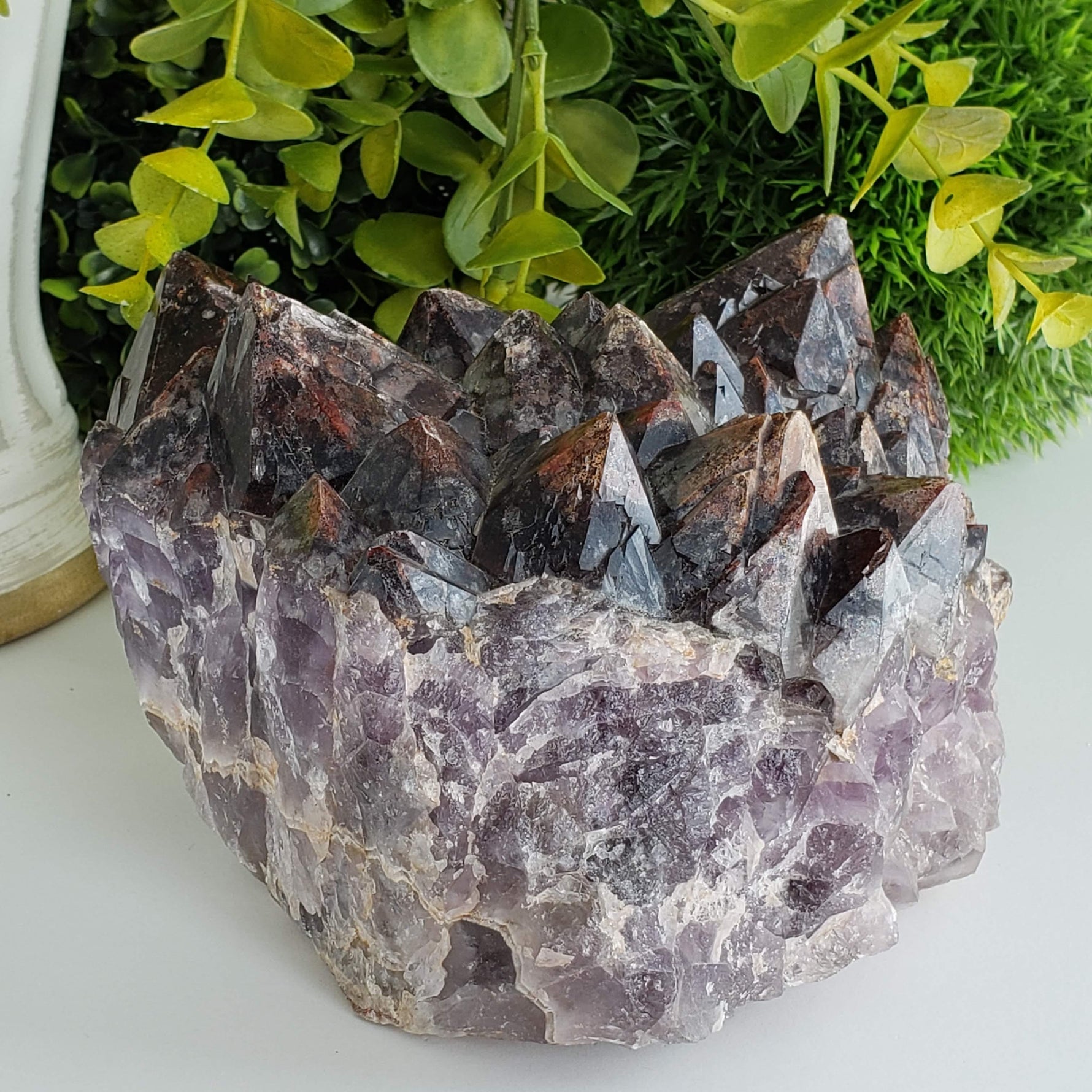  Mineral Crystal Rare Red Amethyst Cluster 2.477 KG Thunder Bay, Ontario, Canada | SO24 3