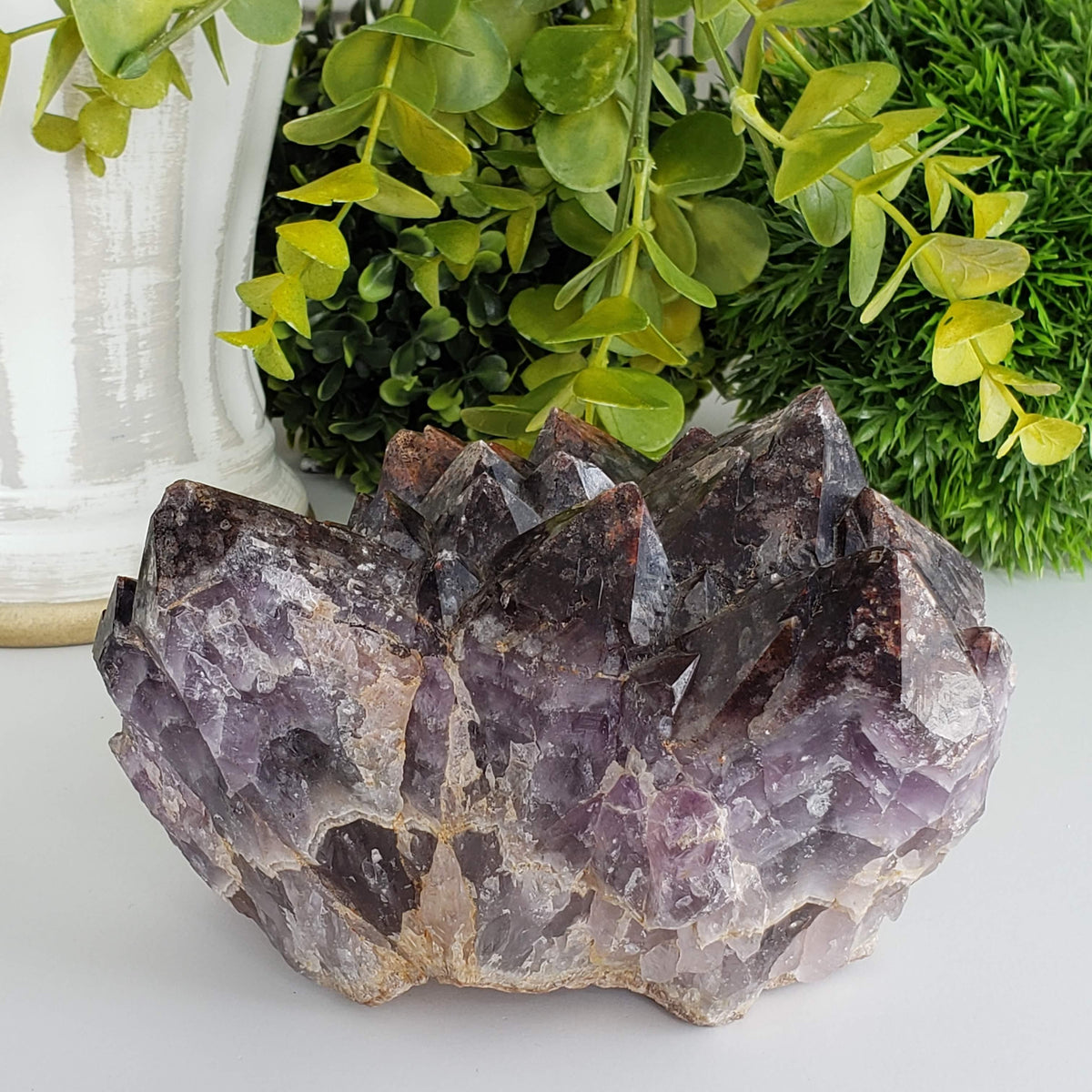  Mineral Crystal Rare Red Amethyst Cluster 2.477 KG Thunder Bay, Ontario, Canada | SO24 4
