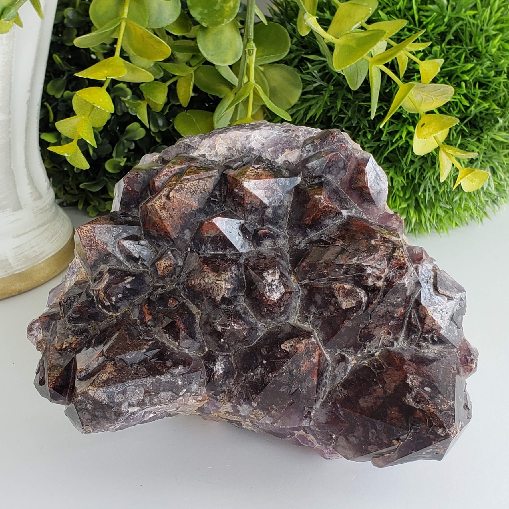  Mineral Crystal Rare Red Amethyst Cluster 2.477 KG Thunder Bay, Ontario, Canada | SO24 