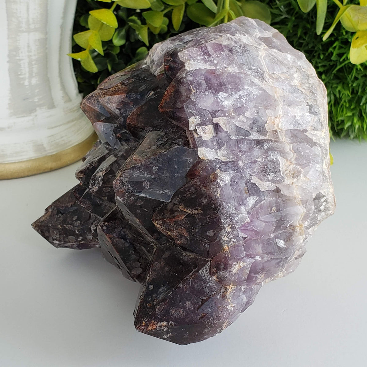  Mineral Crystal Rare Red Amethyst Cluster 2.477 KG Thunder Bay, Ontario, Canada | SO24 2