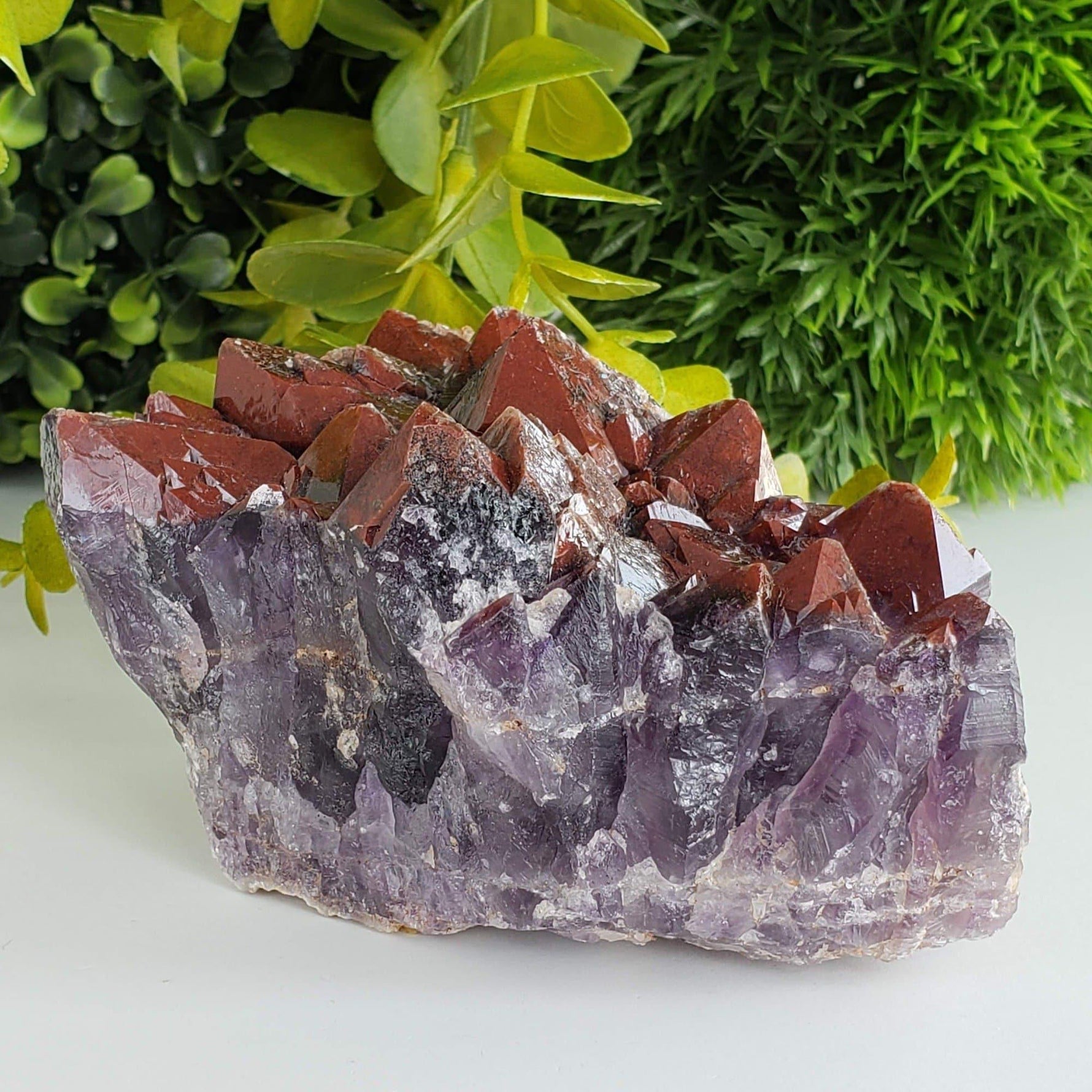  Mineral Crystal Rare Red Amethyst Cluster 585 Grams Thunder Bay, Ontario, Canada | SO24 1
