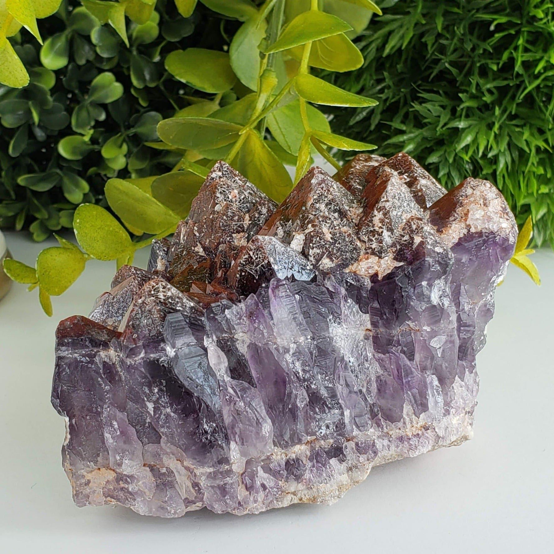  Mineral Crystal Rare Red Amethyst Cluster 585 Grams Thunder Bay, Ontario, Canada | SO24 2