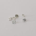  Moissanite | 6 Piece Lot | Round Diamond Cut | White | 2.5mm | SO24 2