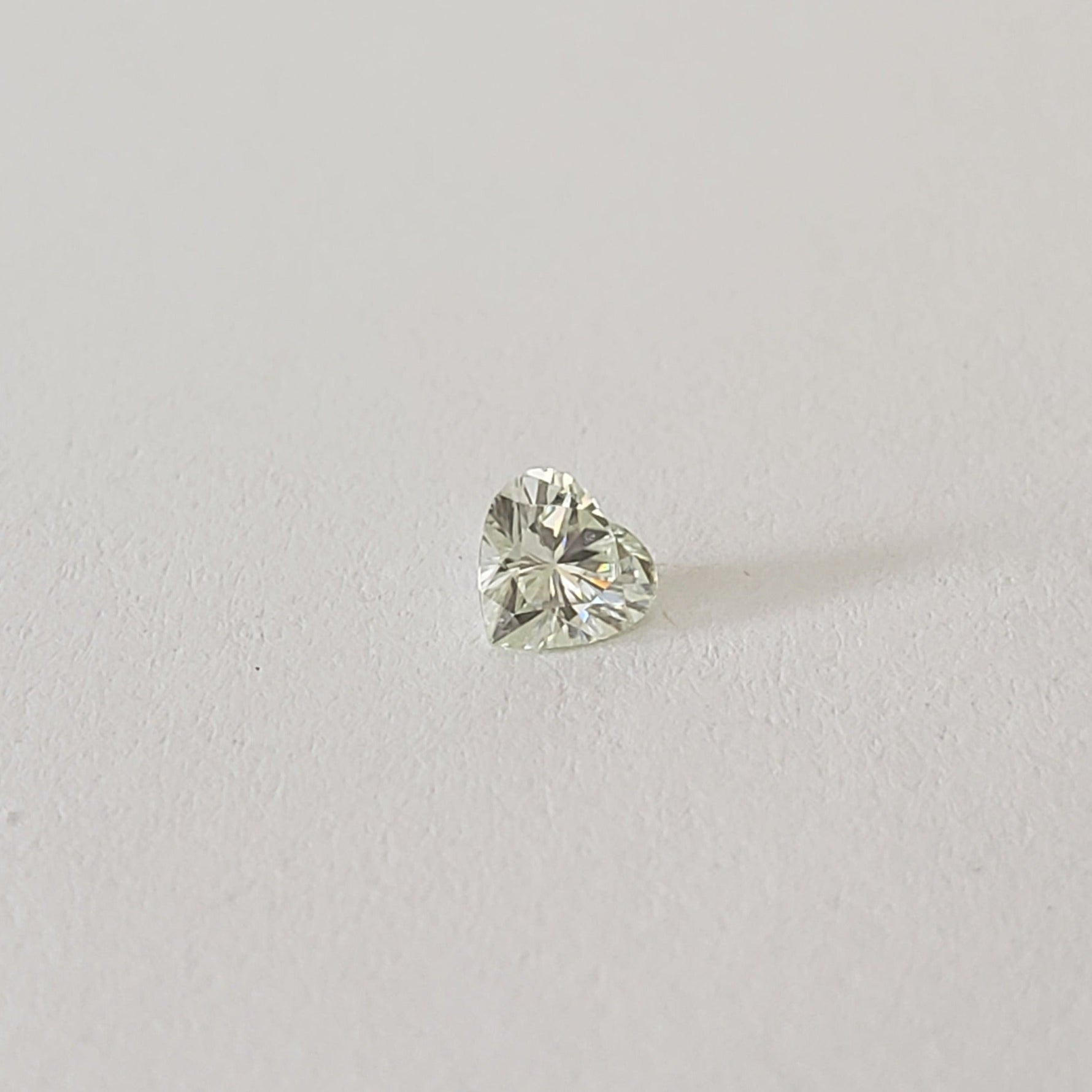 Moissanite | Heart Shape Cut | Pale Green | 4.5mm | SO24 