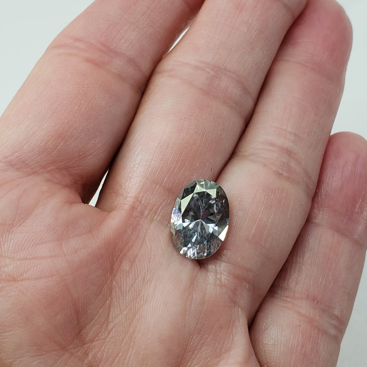  Moissanite | Oval Cut | Platinum | 14x10mm | SO24 6