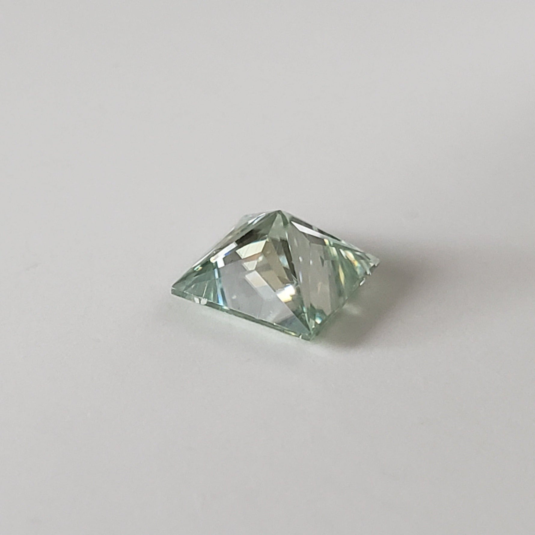  Moissanite | Princess Cut | Bright Green | 6.5mm | SO24 7