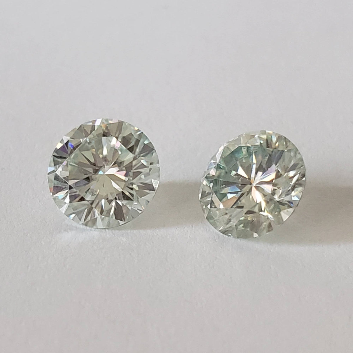 Moissanite | Round Diamond Cut | Pale Blue | 7.5mm | SO24 2