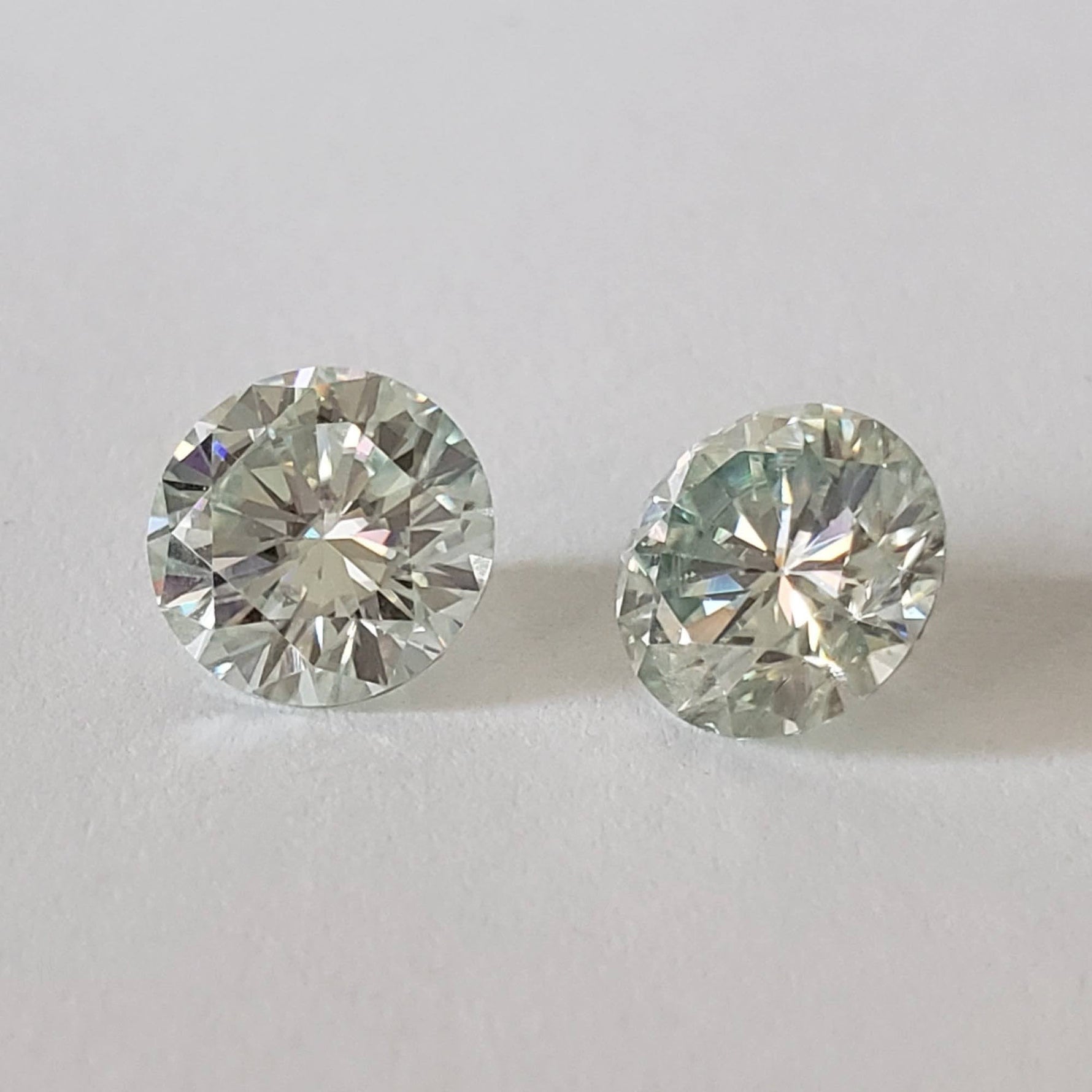  Moissanite | Round Diamond Cut | Pale Blue | 7.5mm | SO24 2