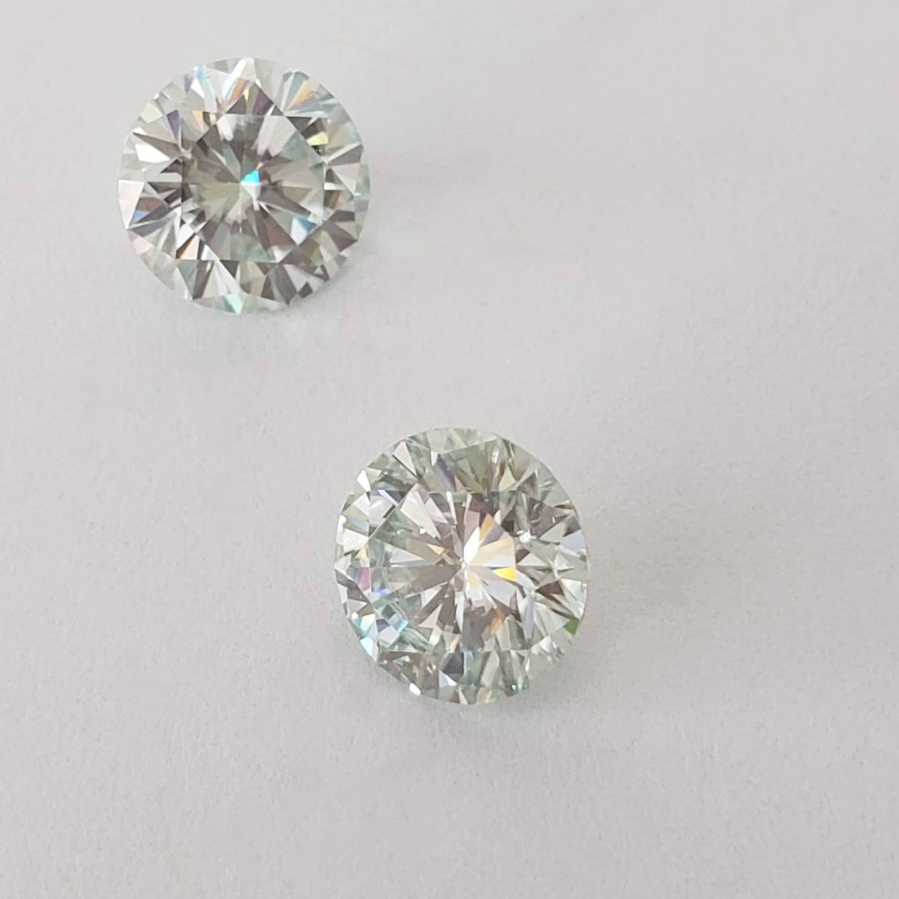  Moissanite | Round Diamond Cut | Pale Blue | 7.5mm | SO24 4