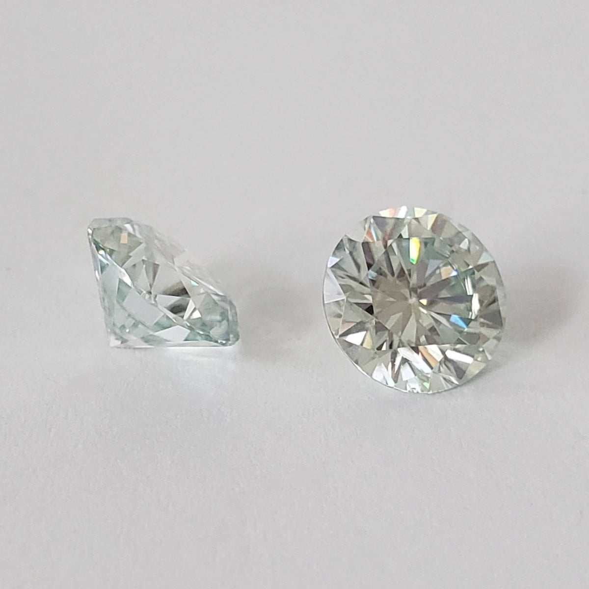  Moissanite | Round Diamond Cut | Pale Blue | 7.5mm | SO24 6