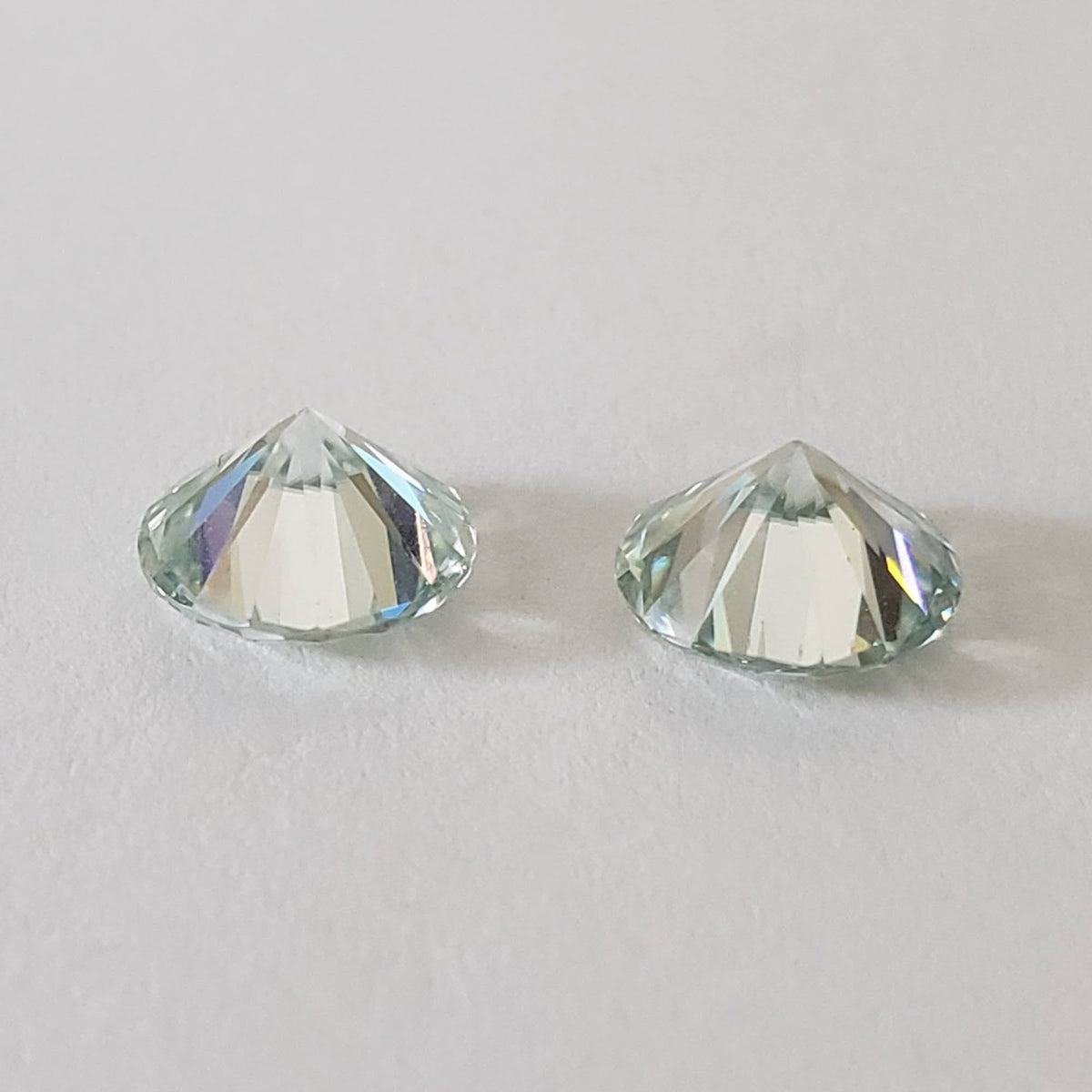  Moissanite | Round Diamond Cut | Pale Blue | 7.5mm | SO24 7