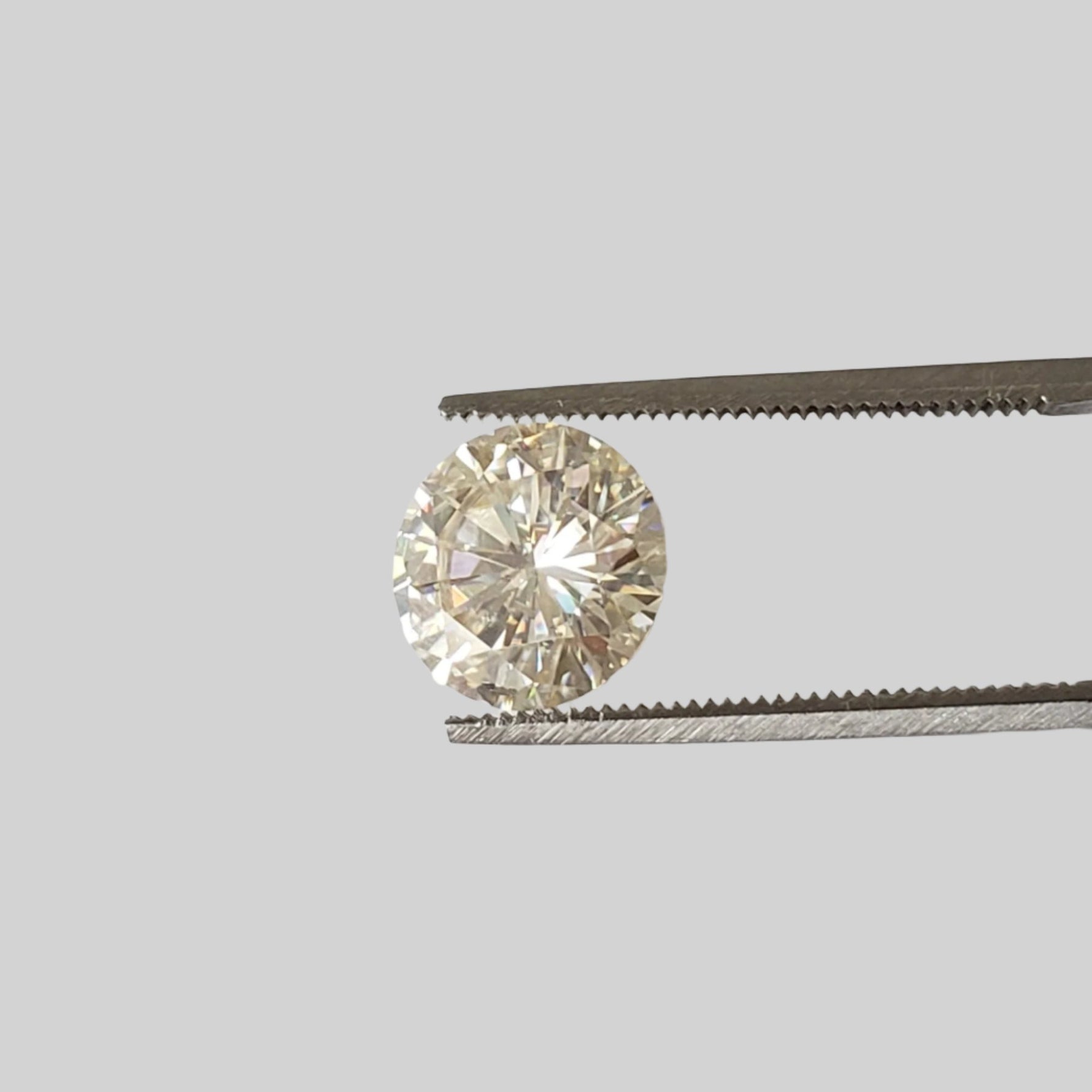  Moissanite | Round Diamond Cut | Pale Yellow | 9mm | SO24 
